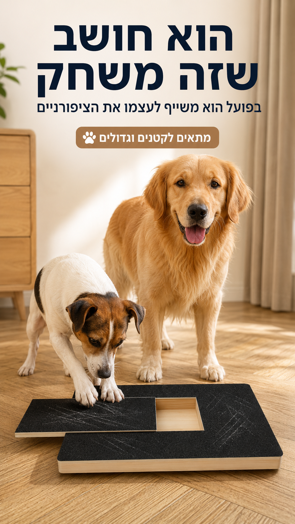 משטח גירוד לכלבים